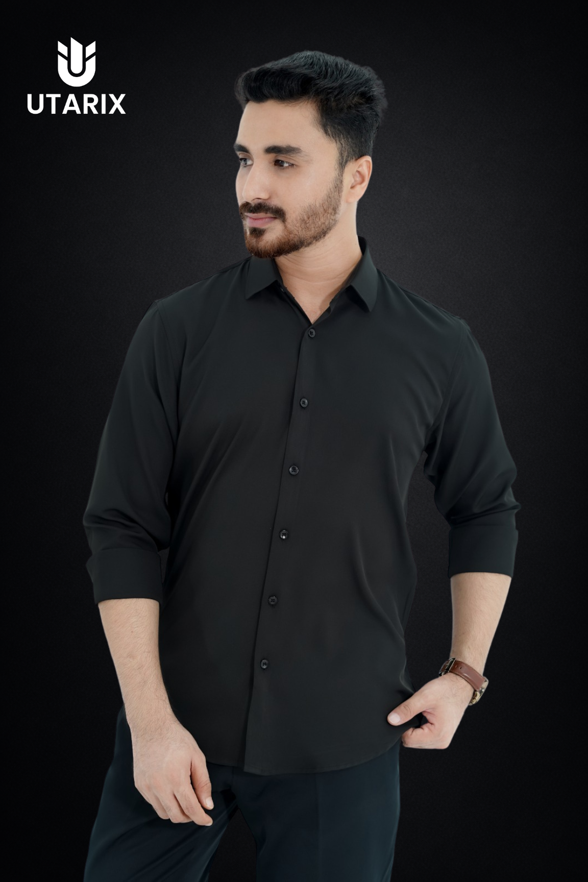 Micro-Spandex Fabric Formal Shirt