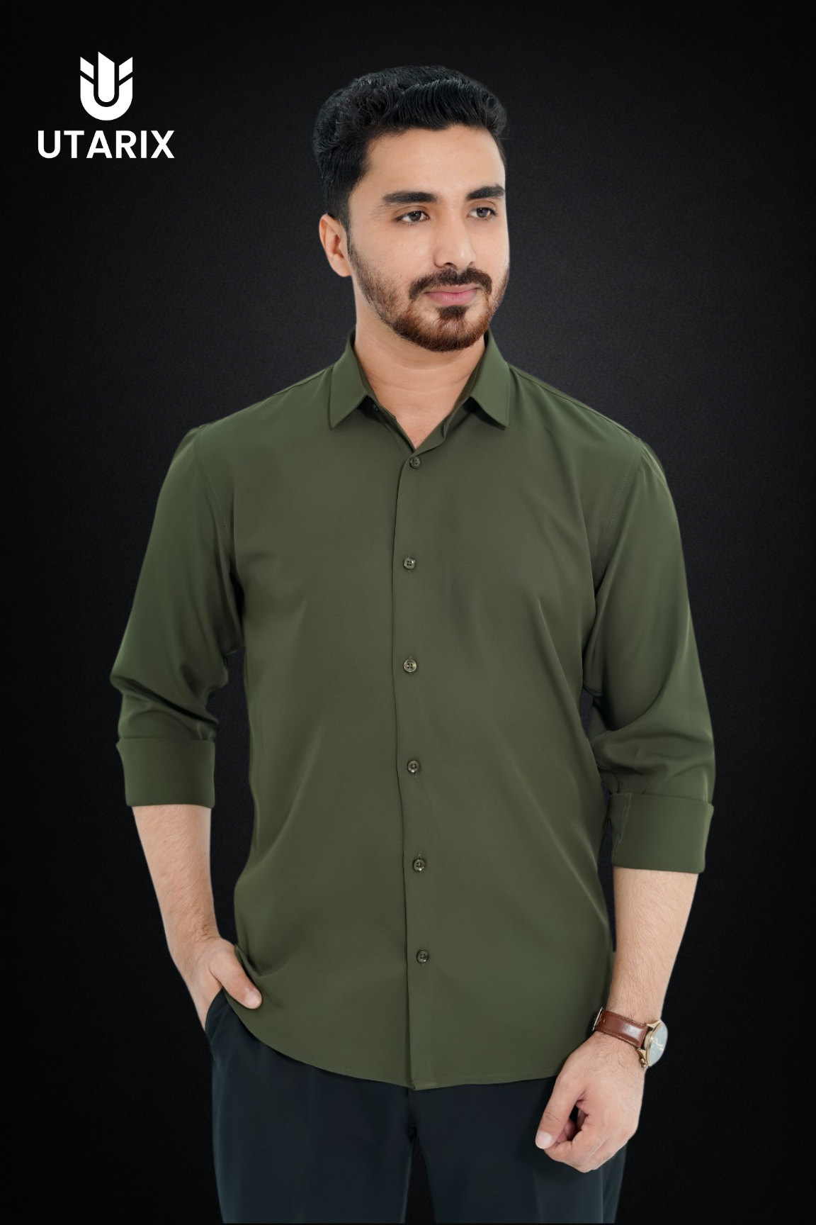 Micro-Spandex Fabric Formal Shirt