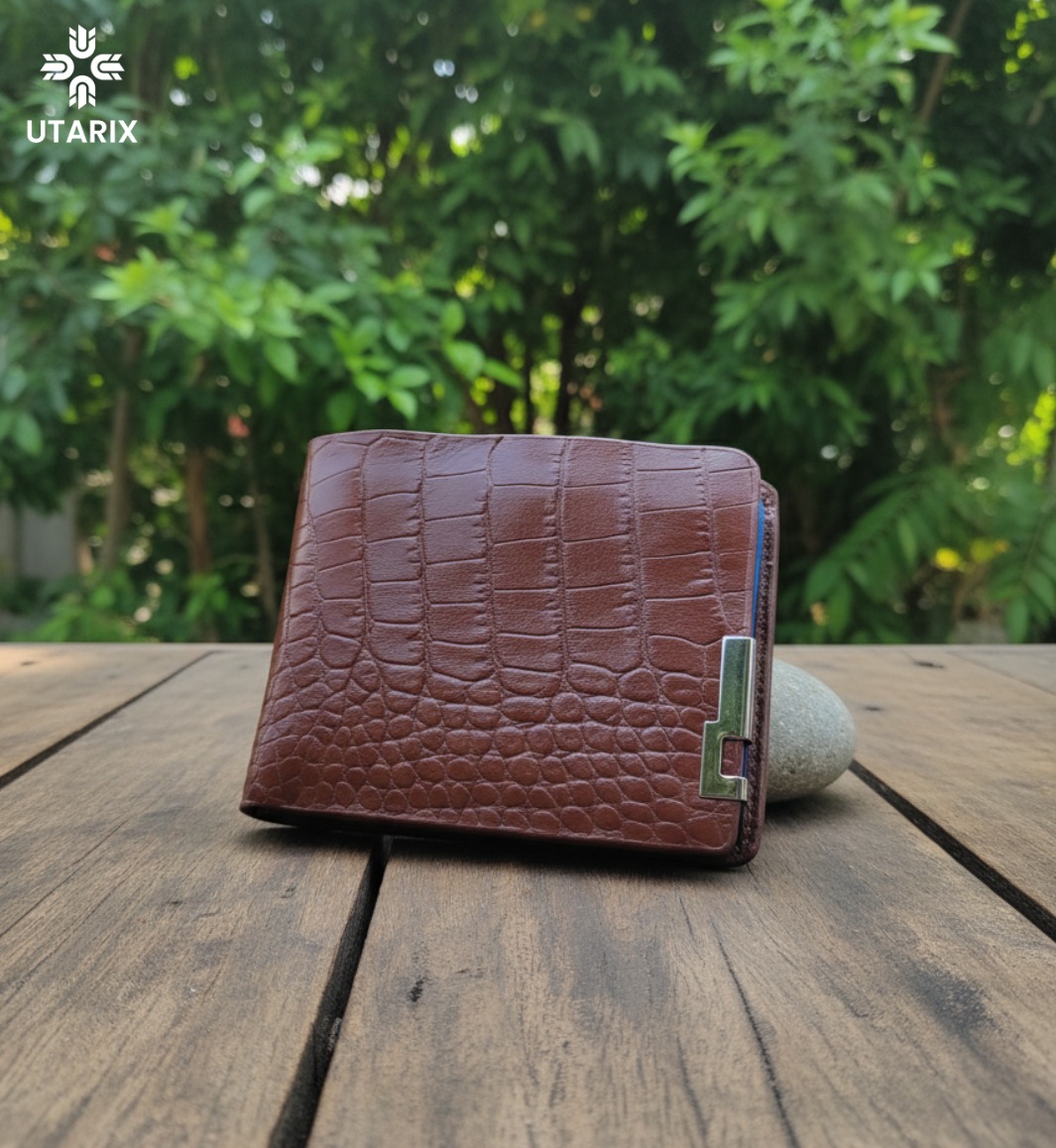 Alligator Bifold Wallet (Brown)